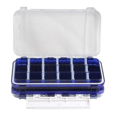 17,5x10,5x4cm säilytyslaatikko kalastusvälineille kalastuskoukkusyötti Kaksipuolinen