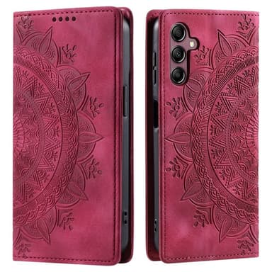 Samsung Galaxy S25 -lompakkokotelon kuoren kuoren Mandala-kukkakuvio