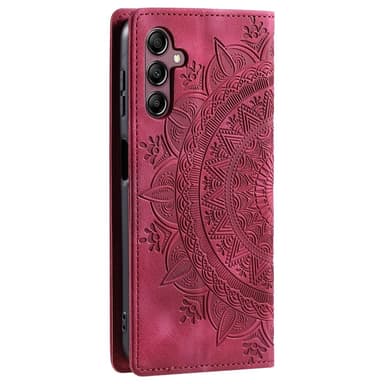 Samsung Galaxy S25 -lompakkokotelon kuoren kuoren Mandala-kukkakuvio