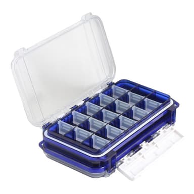 17,5x10,5x4cm säilytyslaatikko kalastusvälineille kalastuskoukkusyötti Kaksipuolinen