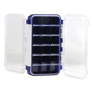17,5x10,5x4cm säilytyslaatikko kalastusvälineille kalastuskoukkusyötti Kaksipuolinen