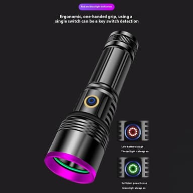 UV-väärennösten tunnistus 365 nm violetti valo Tehokas UV-taskulamppu