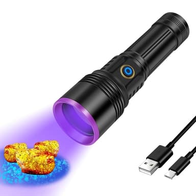 UV-väärennösten tunnistus 365 nm violetti valo Tehokas UV-taskulamppu