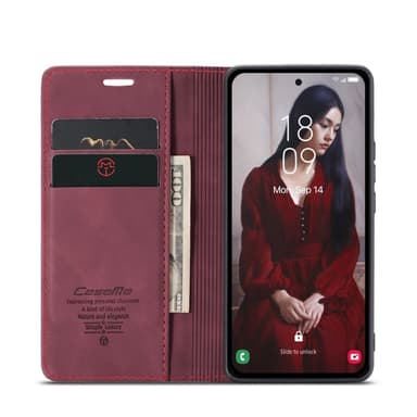 CASEME Retro Lompakkokotelo Samsung Galaxy A56