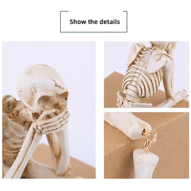 Halloween luurankohahmo Spooky Skull Decoration Party Haunted - Say No Evil