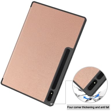 Samsung Galaxy Tab S10 Ultra Jalustakotelo Iskunkestävä Nahkainen Kotelo Kynänpidikkeellä