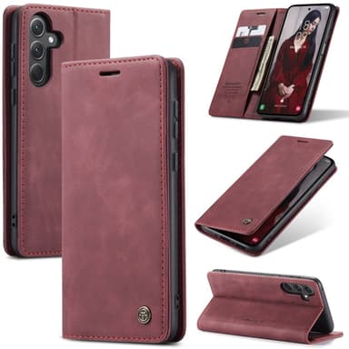CASEME Retro Lompakkokotelo Samsung Galaxy A56