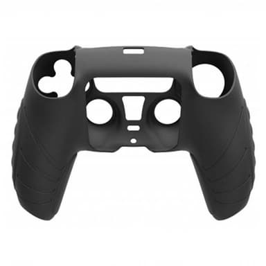 HONSON Protective Case Shell -kuori Sony Playstation 5:lle liukastumista estävälle silikonisuojalle - musta
