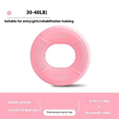 Käden otteen vahvistaja kyynärvarren sormi rannelihasten harjoittaja - 30-40 paunaa vaaleanpunainen