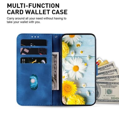 Xiaomi Redmi 14C 4G Suojakuori Lily Flower Imprint Nahkainen Puhelinsuojus Jalustalla
