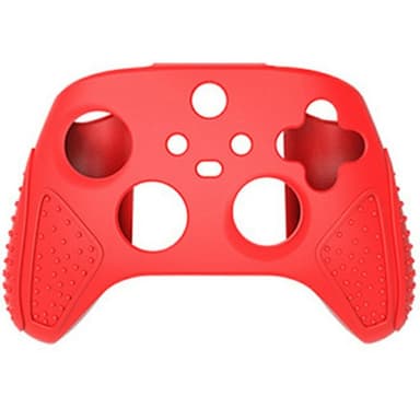 Xbox Series S/X -peliohjaimelle, pölytiivis silikonisuoja, liukastumista estävä kotelo - Punainen