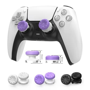 2kpl peukalokahva sormikahva, joka on yhteensopiva Xbox 360 Series X Series S Switch Pro Joystick -ohjaimen kanssa - Violetti