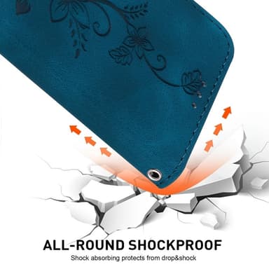 Xiaomi Redmi 14C 4G Suojakuori Lily Flower Imprint Nahkainen Puhelinsuojus Jalustalla