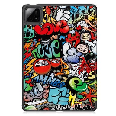 Slim Fit suojakuori Xiaomi Pad 7 Auto Wake / Sleep -laitteelle - Graffiti