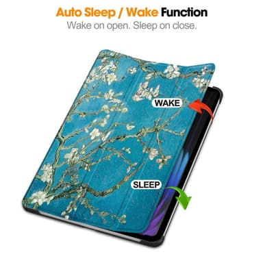 Slim Fit suojakuori Xiaomi Pad 7 Auto Wake / Sleep -laitteelle - Apricot Blossom