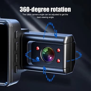 Edessä ja takana tallennus Dash Cam 1080P HD Night Vision -autokameranauhuri