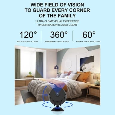 Kotivalvonta WiFi-kamera Matkapuhelin Kaukovalvonta Night Vision -kamera