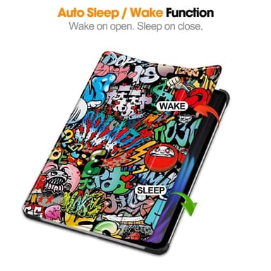Slim Fit suojakuori Xiaomi Pad 7 Auto Wake / Sleep -laitteelle - Graffiti