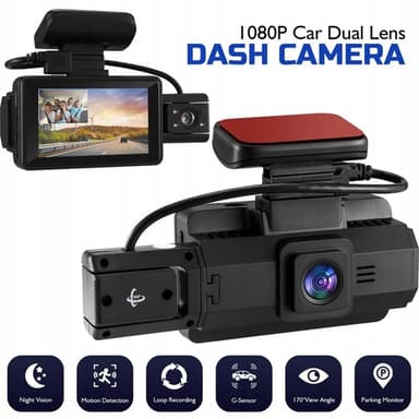 Edessä ja takana tallennus Dash Cam 1080P HD Night Vision -autokameranauhuri