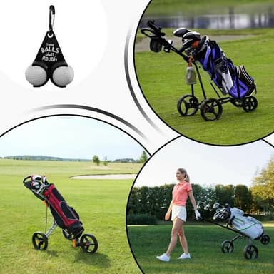 Golfpallon pidike Hauskat kirjaimet Double Golf Balls Golf Gift - Tyyli B