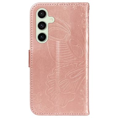 Samsung Galaxy S24 FE Kotelo Jalustallinen Lompakkokotelo Perhoskuvio