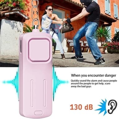 Hätähälytys Assault Protection Kannettava itsepuolustus 130 dB äänekkäästi riippuva avaimenperä