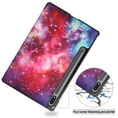 Kolmen taittotelineen älykotelo Samsung Galaxy Tab S10+ (S10 Plus) -puhelimelle