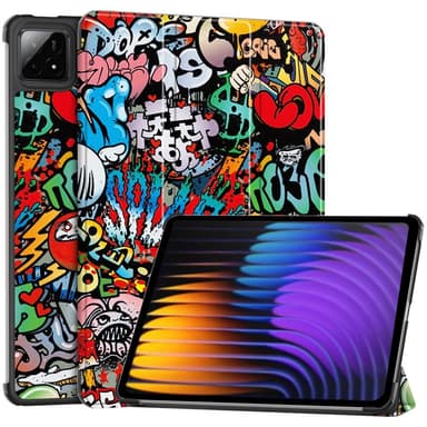 Slim Fit suojakuori Xiaomi Pad 7 Auto Wake / Sleep -laitteelle - Graffiti