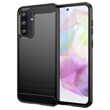 Samsung Galaxy A56 / A36 Kotelon Puhelimen Kansi TPU Hiilikuiturakenne