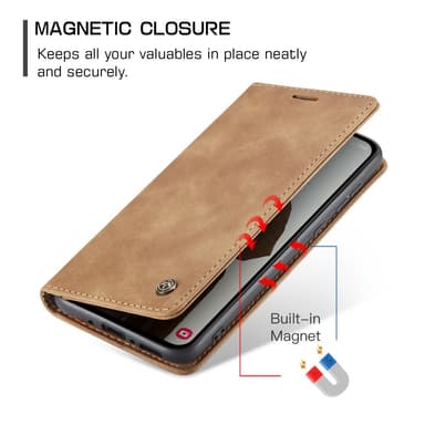 CASEME Retro Lompakkokotelo Samsung Galaxy A56