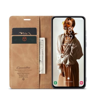 CASEME Retro Lompakkokotelo Samsung Galaxy A56