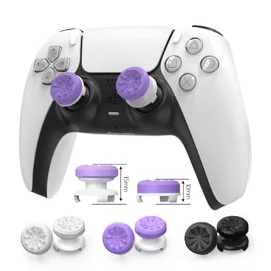 2kpl Thumb Grip Finger Grip Sony PlayStation 5/4 8BitDo Joystick Silikoni - Violetti