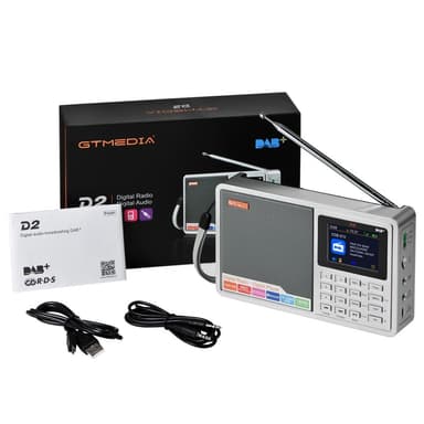 Digitaalinen radiovastaanotin DAB+FM RDS Bluetooth MP3-soitin REC tallennin TF-kortti