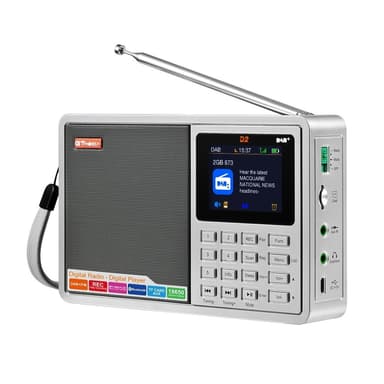 Digitaalinen radiovastaanotin DAB+FM RDS Bluetooth MP3-soitin REC tallennin TF-kortti