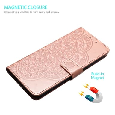 Samsung Galaxy A16 5G / A16 4G Kotelo Korttipaikoilla ja Mandala Kuvio