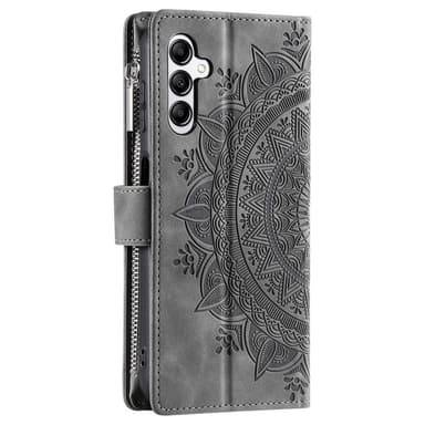 Samsung Galaxy A26 / A16 -lompakkokotelon kuoren kuoren Mandala-kukkakuvio