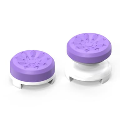 2kpl Thumb Grip Finger Grip Sony PlayStation 5/4 8BitDo Joystick Silikoni - Violetti