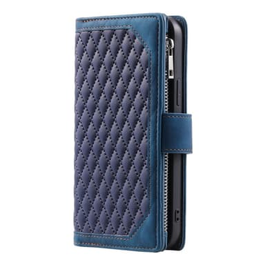 Xiaomi Redmi 14C Zipper Wallet Case Rhombus Stitching Line Puhelinsuojus