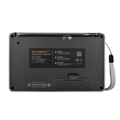 Digitaalinen radiovastaanotin DAB+FM RDS Bluetooth MP3-soitin REC tallennin TF-kortti