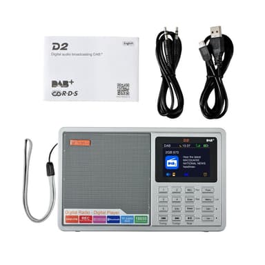 Digitaalinen radiovastaanotin DAB+FM RDS Bluetooth MP3-soitin REC tallennin TF-kortti