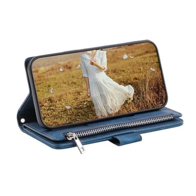 Xiaomi Redmi 14C Zipper Wallet Case Rhombus Stitching Line Puhelinsuojus