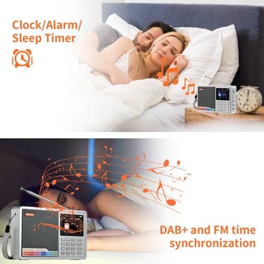 Digitaalinen radiovastaanotin DAB+FM RDS Bluetooth MP3-soitin REC tallennin TF-kortti