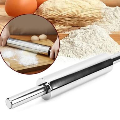 Ruostumattomasta teräksestä valmistettu kaulin tarttumaton leivonta - 43 cm