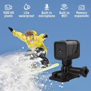 1080P HD vedenpitävä ulkourheilupyöräkamera WiFi-videonauhurikamera