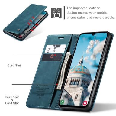CASEME Retro Lompakkokotelo Samsung Galaxy A16