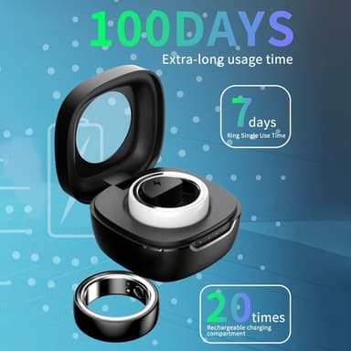Monitoiminen Smart Ring Health Tracker Unisyke Veren happimittari 16#