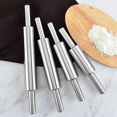 Ruostumattomasta teräksestä valmistettu kaulin tarttumaton leivonta - 43 cm