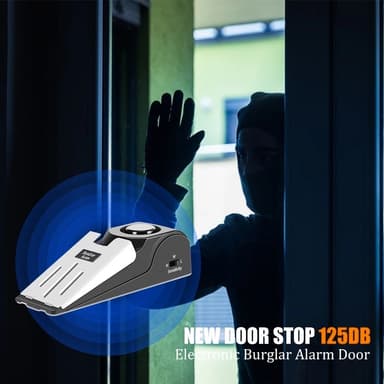 Smart Door Stopper 120dB varkaudenestohälytys hotellien kotitoimiston suojaukseen