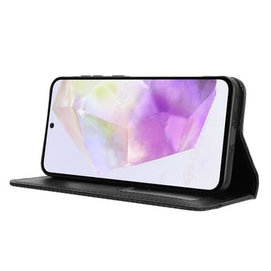 Lompakkoteline Käännettävä puhelinkotelo Samsung Galaxy A56 5G - musta