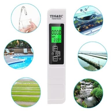 3-in-1-ilmaisintesti vedenlaadulle LCD TDS EC TEMP -testikynä Lämpötila